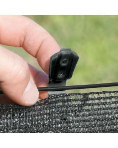 Clips de fixation, lot de 20 gris Nortene Fixatex 2 cm x 3,4 m